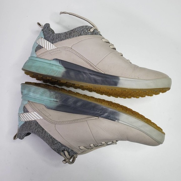 Ecco S-Three Spikeless Gore-Tex Golf Shoe Women's 37 6 Taupe Beige Mint - Picture 5 of 12